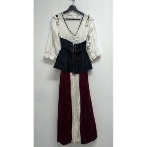 Tavern Lady Halloween Costume Womens One Size Maiden Wench Saloon Medieval Dress